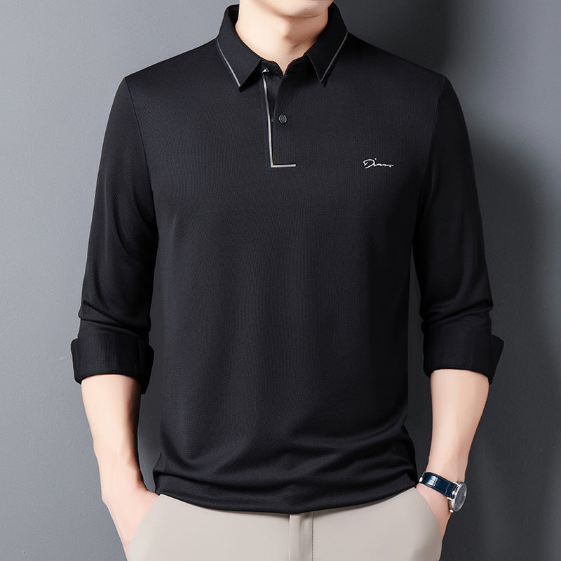 Camisa de manga larga nuevo modelo de negocios casual  con cuello solapa