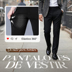 Pantalones clásicos de cintura alta para hombre