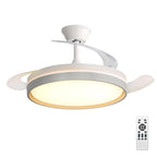 Ventilador de Techo con Luz LED y Aspas Plegables - Silencioso, Inteligente y Multifunción