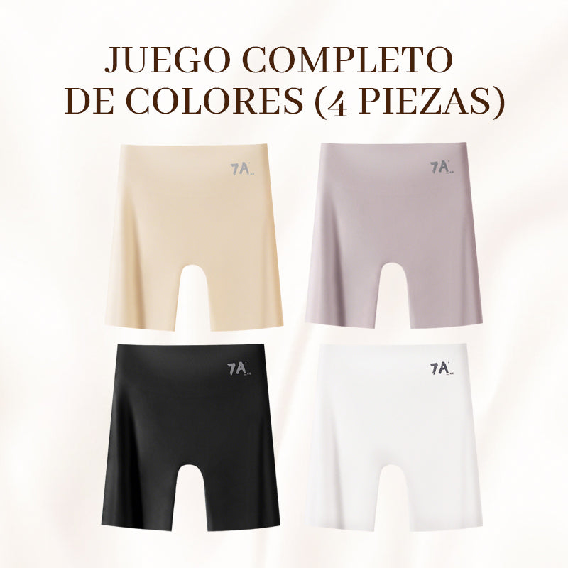 🔥45% de descuento 🔥Ropa interior de seda helada de cintura alta para mujer con control de abdomen y levantamiento de cadera