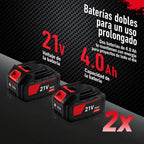Motosierra Inalámbrica Brushless 12” con 2 Baterías 4.0Ah y 3 Cadenas CUTVORA™