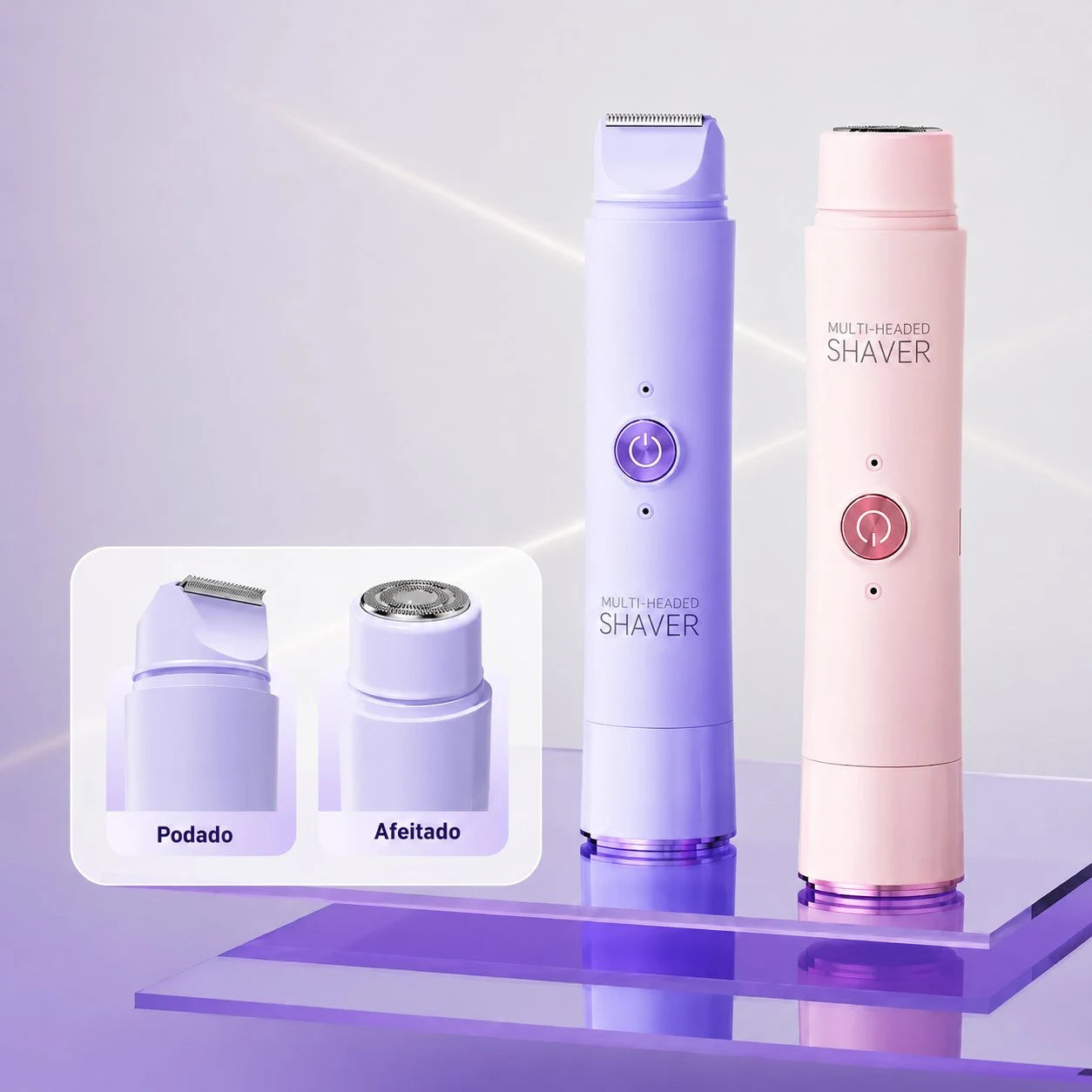 Rasuradora Eléctrica Femenina 2 en 1 para Rostro, Axilas, Piernas y Zona Íntima - LISVYRA™