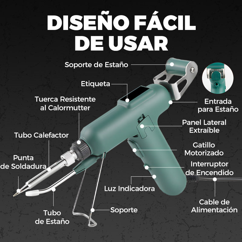 Kit Soldador 80W con Estaño Incluido — Repara Como un Profesional desde Casa