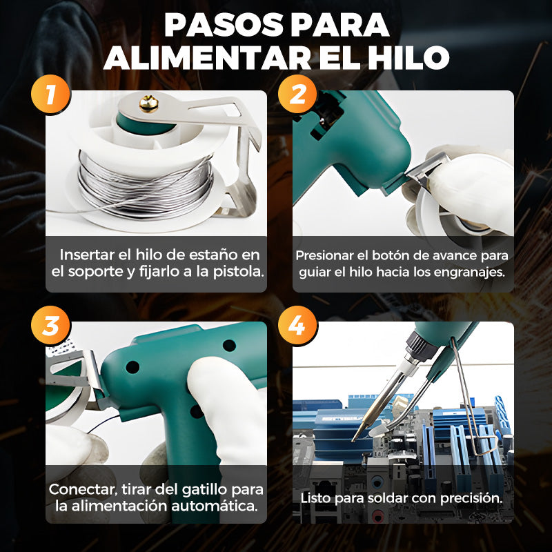 Kit Soldador 80W con Estaño Incluido — Repara Como un Profesional desde Casa