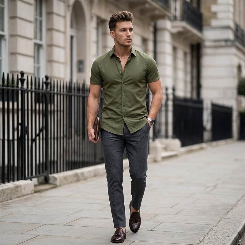 Camisas de Botones para Hombre Pousbo® – Sin Plancha