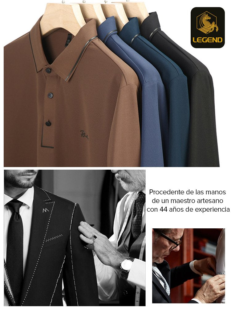 Camisa de manga larga nuevo modelo de negocios casual  con cuello solapa