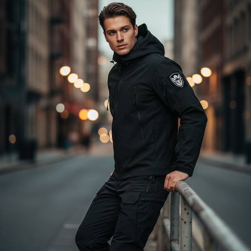 Conjunto de chaqueta y pantalones tácticos Soft Shell para hombre