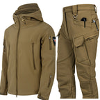 Conjunto de chaqueta y pantalones tácticos Soft Shell para hombre