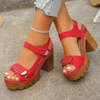 🌼 ¡OFERTA POR TIEMPO LIMITADO 50% DE DESCUENTO! ✨Sandalias de Plataforma para Mujer de Verano con Velcro Ajustable y Suela Antiderrapante