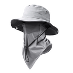 Gorra de pescador transpirable con mascarilla desmontable